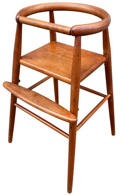 Teak High Chair Designed by Nanna Ditzel
