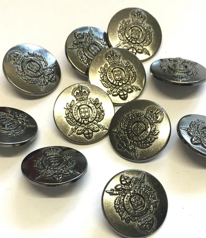 buttons made of sterling silver