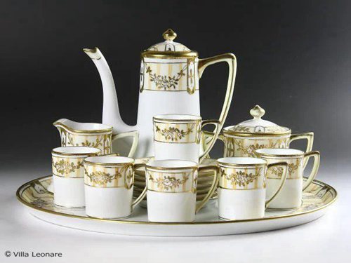 1. Old Noritake Hand Painted Gilt Decorated Luxury Coffee