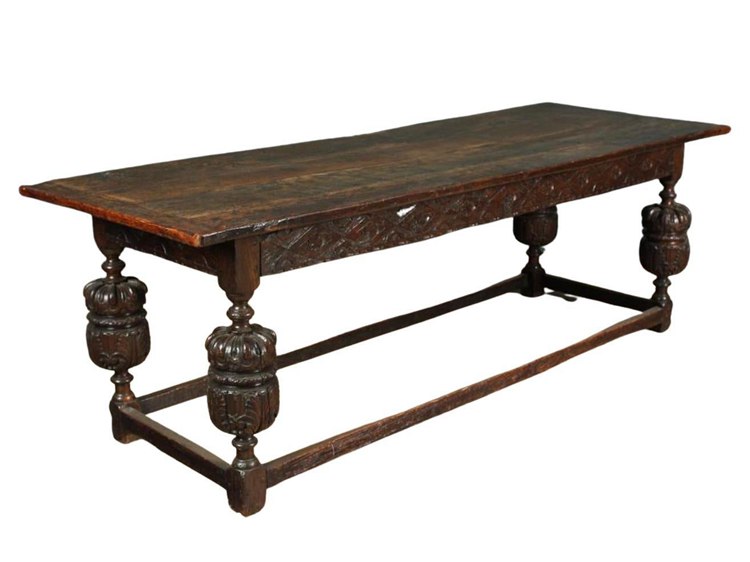 17th Century Elizabethan Style Oak Refectory Table