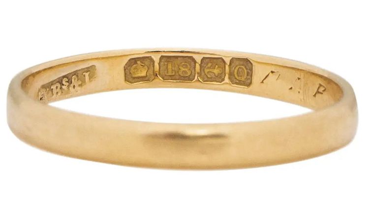 1865 Gold Britished Hallmarked ring