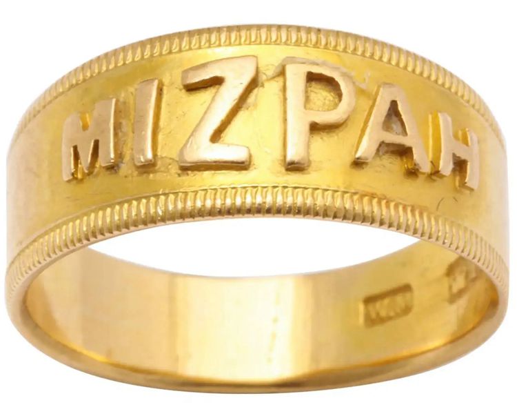 1870 Mizpah Gold Ring