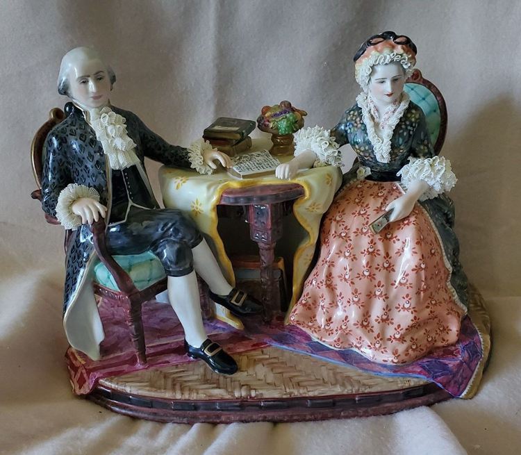 6. Dresden Lace Figurines