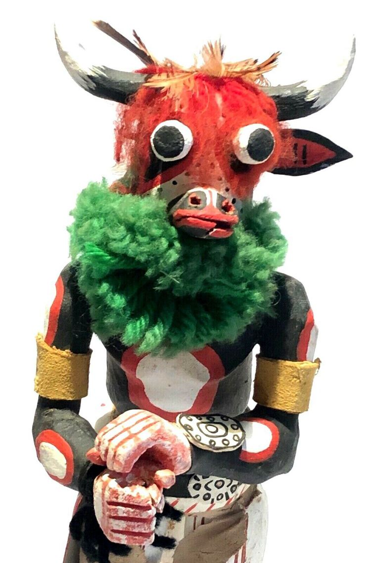 A multi-colored 1966 Kachina doll