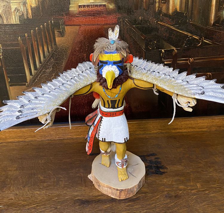 An eagle kachina doll