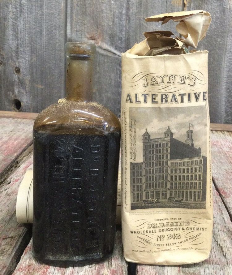 Antique Dr. Jayne’s Alterative Medicine Bottle