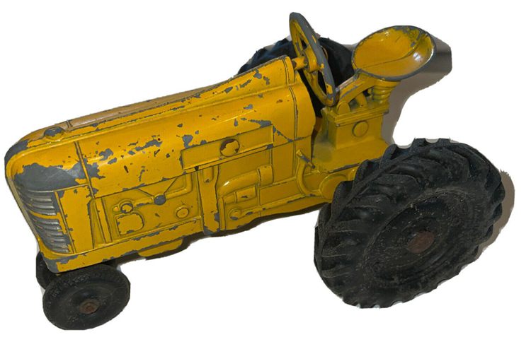 Antique Old Vintage Hubley Tractor Toy