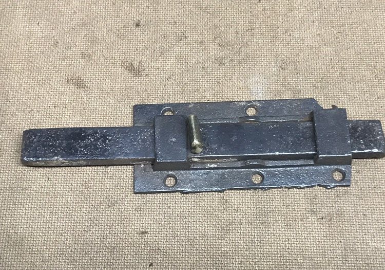 Antique Vintage Slide Bolt Door Latch Forged Iron Cabinet Lock Catch