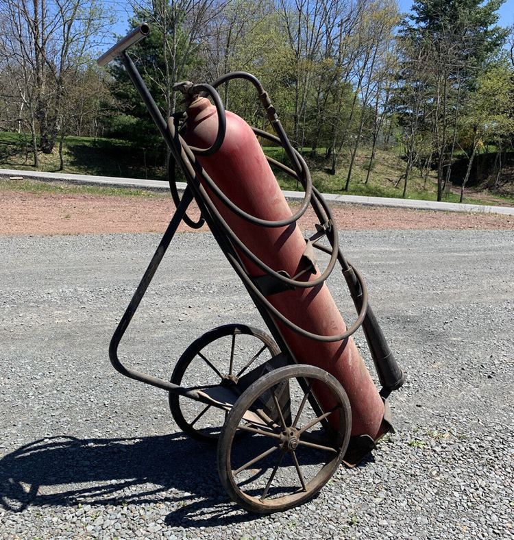 Antique Wheeled Fire Extinguisher