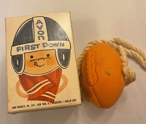 Avon Vintage Brown Football First Down Soap
