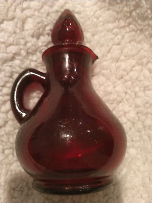 Avon Vintage Strawberry Bath Foam Red Jug Bottle