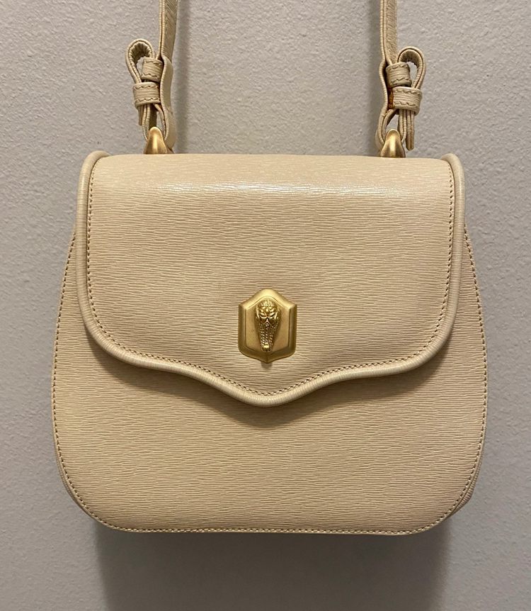 Barry Kieselstein-Cord Cream Colored Leather Purse