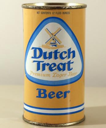 Dutch Treat Premium Lager Beer Can