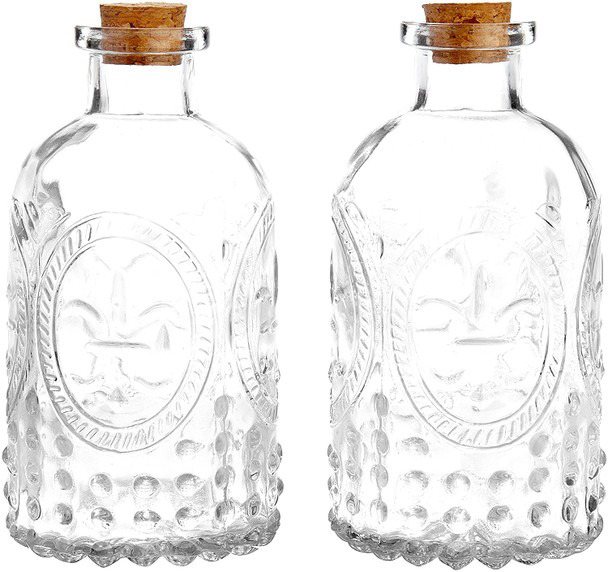 Embossed Glass Bottles