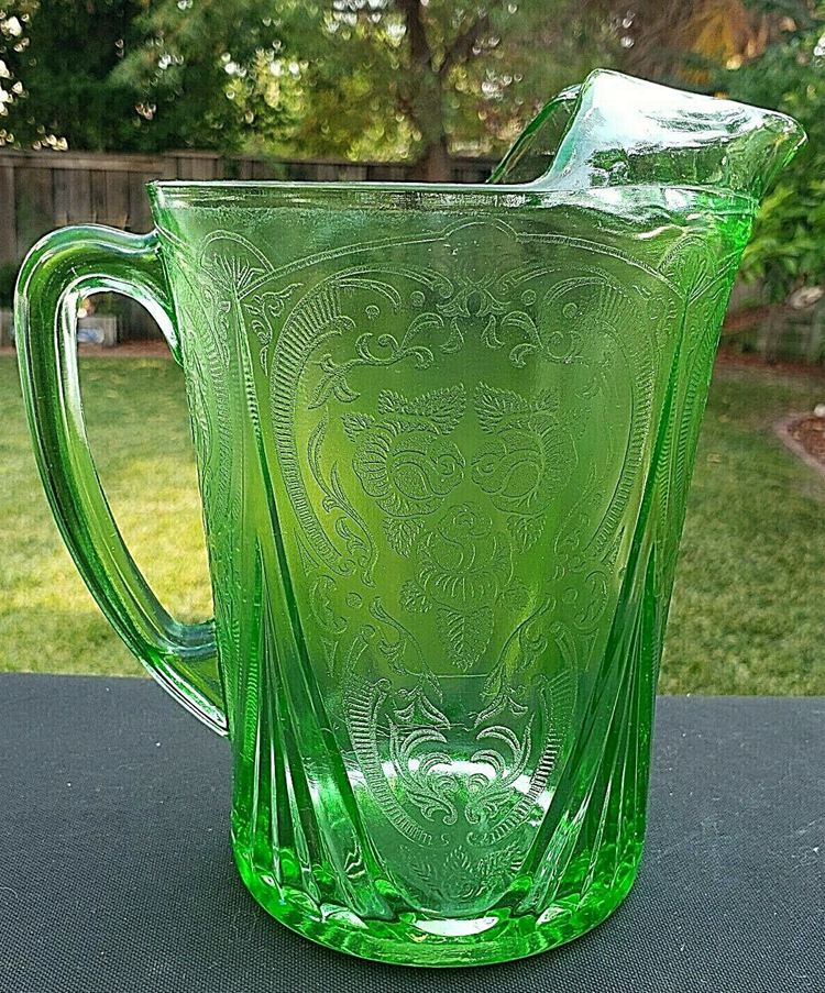 Green Royal Lace Depression Glass