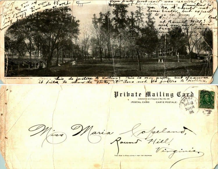 Hollins-VA-Private-Mailing-Card