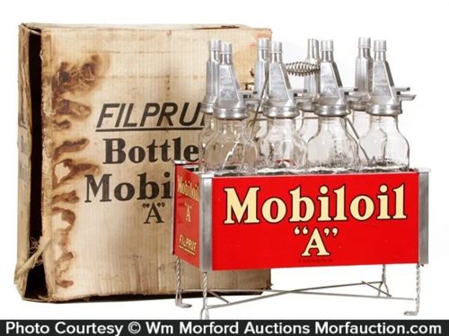 Mobiloil A Oil Bottles Rack