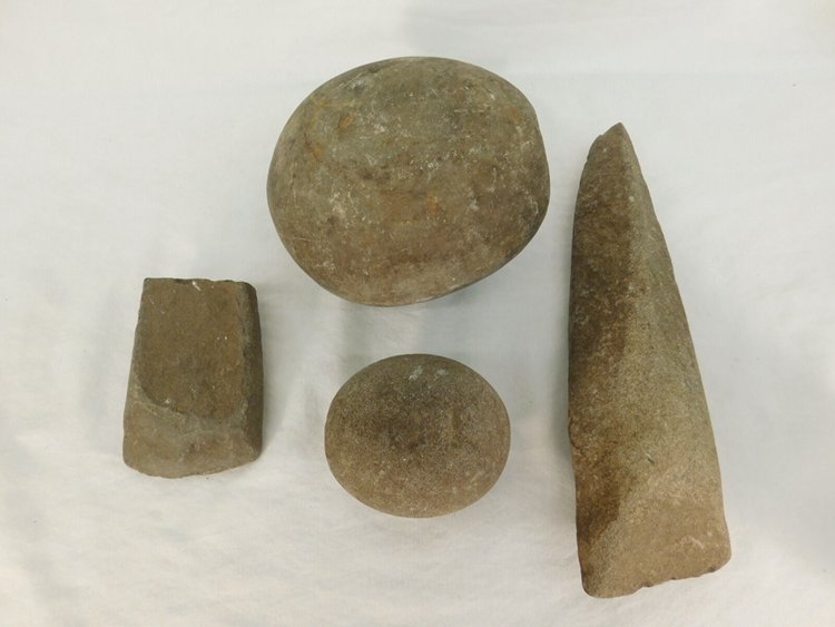 Native American ground-stone tools
