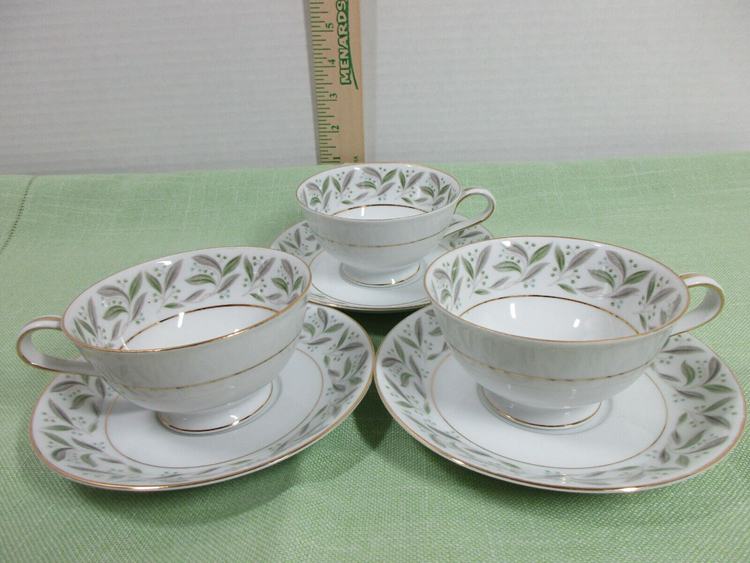 Noritake Carole tea cups and saucers