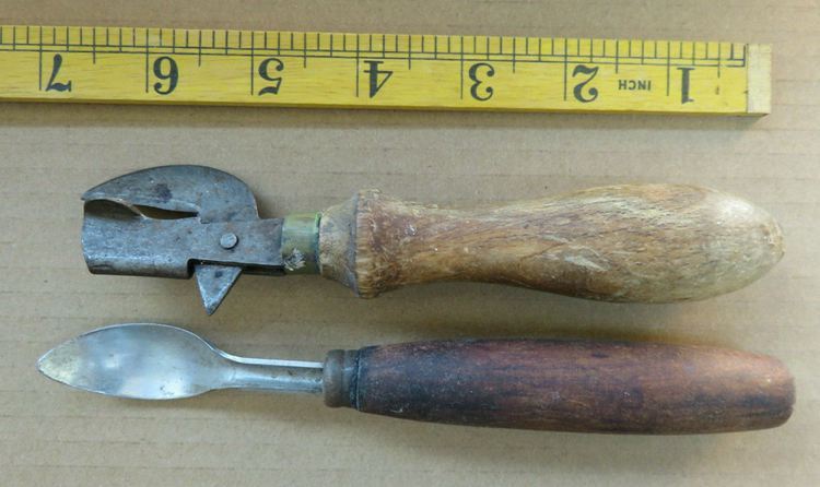Old Antique Wooden Handled Kitchen Tools