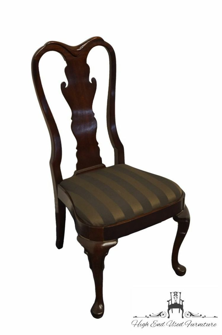 Station Furniture Solid Cherry Traditional Queen Anne Style Dining Side Chair