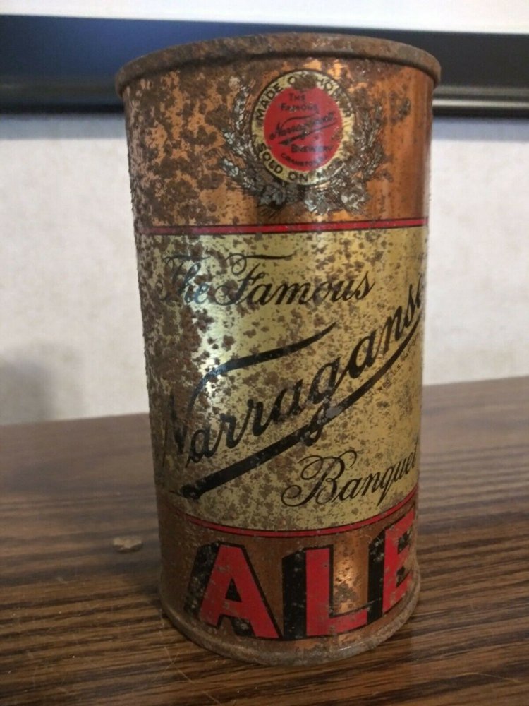 The Famous Narragansett Banquet Ale IRTP Flat Top Beer Can