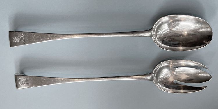 Two Irish Georgian sterling silver spoons