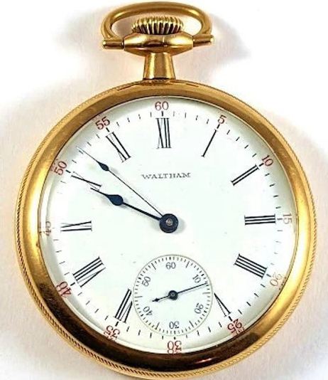 Waltham 21-Jewel Pocket Watch, 1900's Vintage Jewelry
