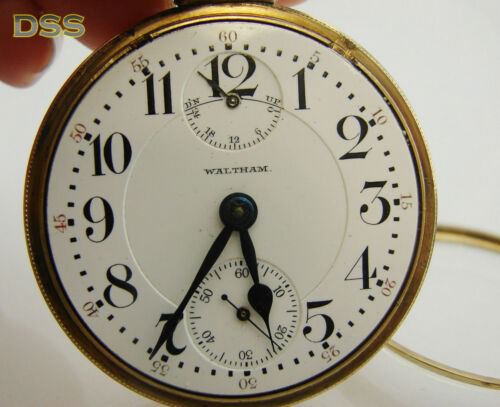 Waltham CRESCENT ST 16s 21j Up Down Wind Indicator Antique Pocket Watch