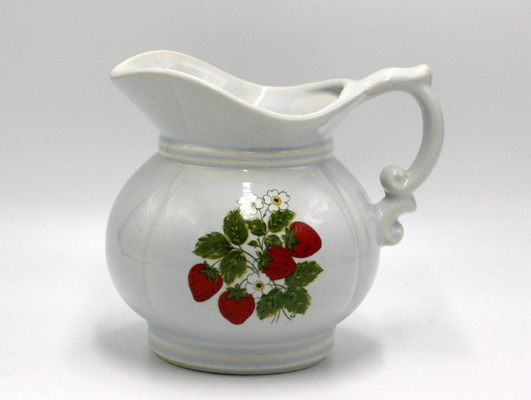 vintage McCoy strawberry pitcher