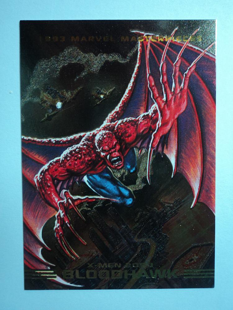 1993 Marvel Masterpieces 2 - Dyna-Etch Card - Bloodhawk
