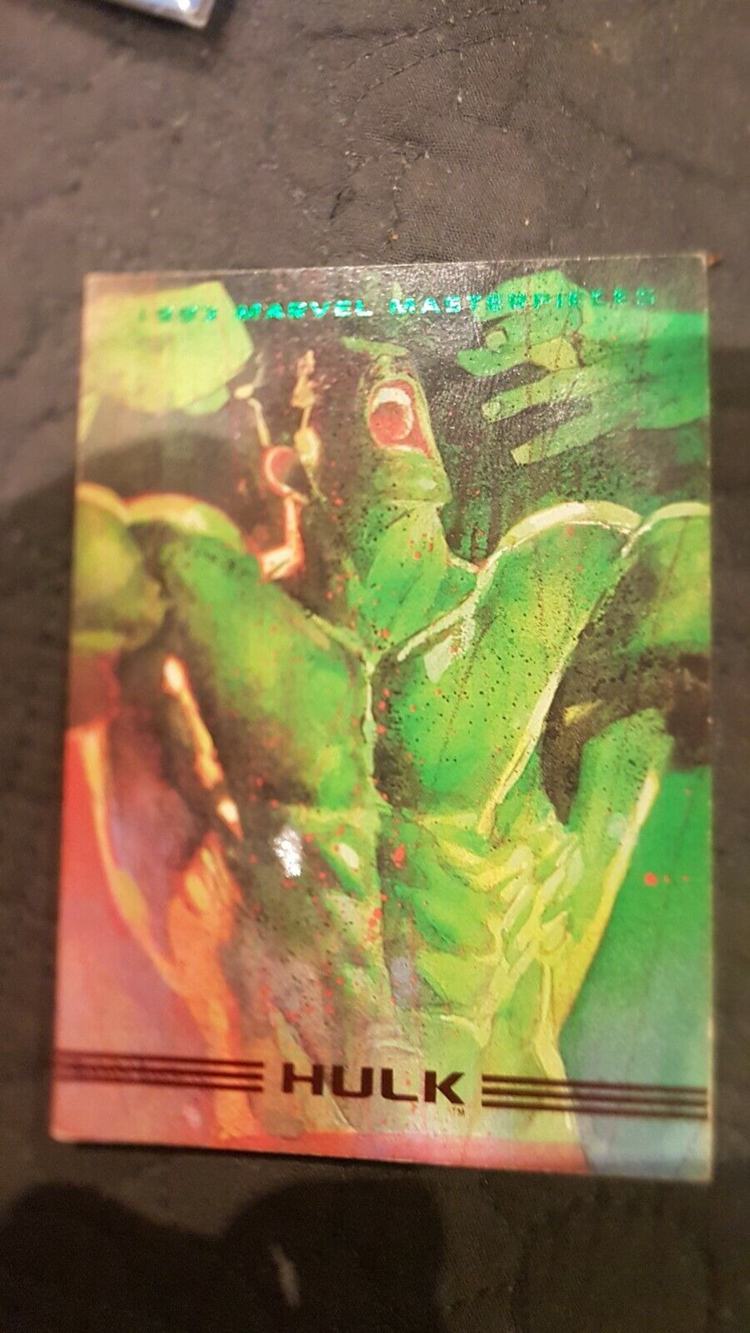1993 Marvel Masterpieces Hulk Card