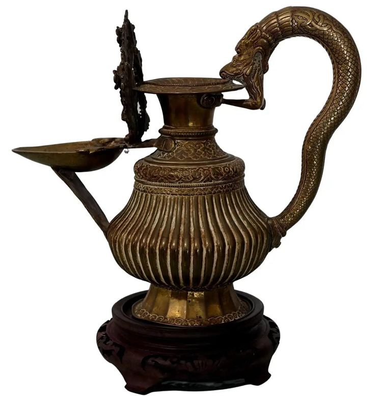 19th Century Tibetan Oil Lamp