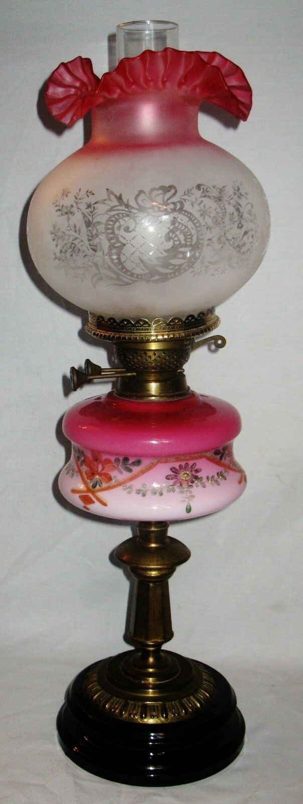 Antique Victorian English Oil Lamp