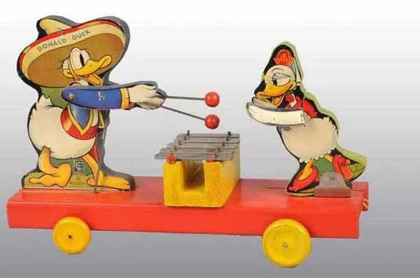 Fisher-Price Donald & Donna Duck Pull Toy