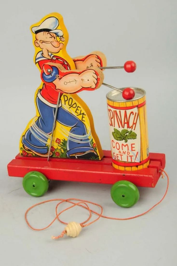 Fisher-Price Popeye Boom Boom Paper on Wood Toy