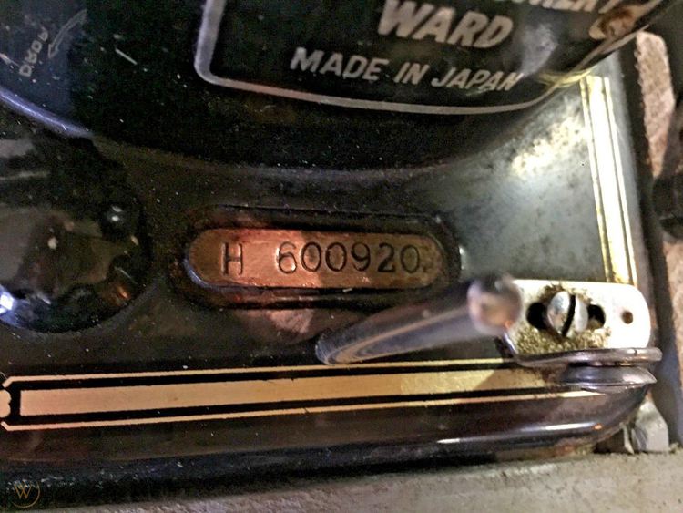 Lookup the Serial Number of the Montgomery Ward Sewing Machine