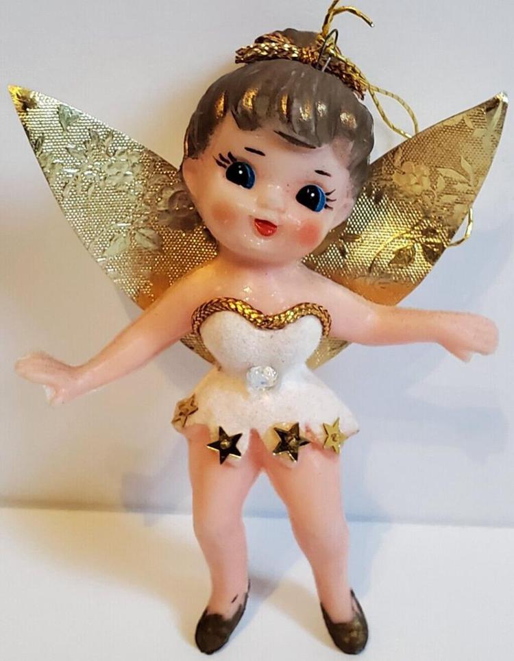 Pixie Face Glittered Gold
