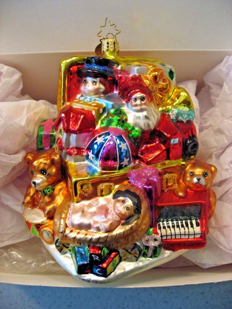 Radko Toy Chest Glass Ornament