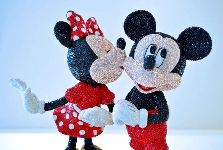 Swarovski Limited Edition 2016 Mickey & Minnie Super Rare High-End Doll