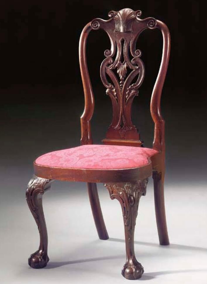 The Waln-Ryerss Family Queen Anne Carved Mahogany Side Chair