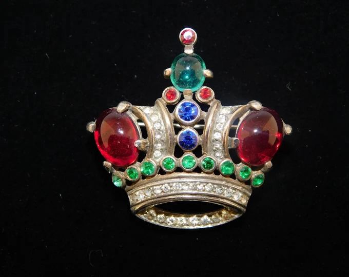 Trifari Crown Earrings