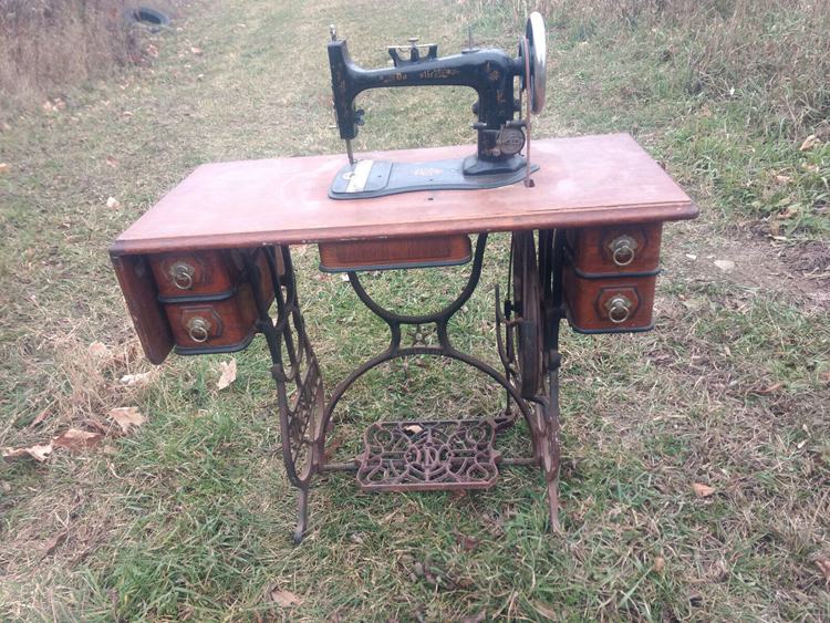 Antique Domestic Treadle Sewing Machine