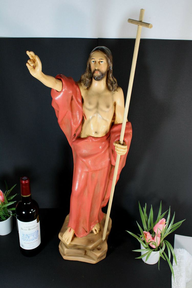 Chalkware Jesus Christ Statue Figurine