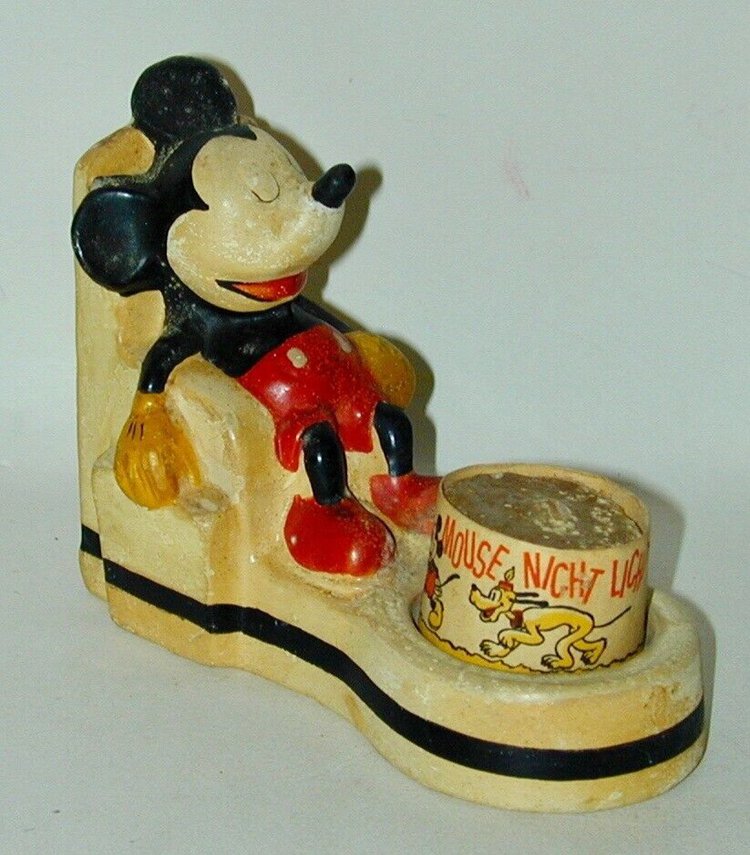 Seated Mickey Mouse Figure Candle Holder from 1934