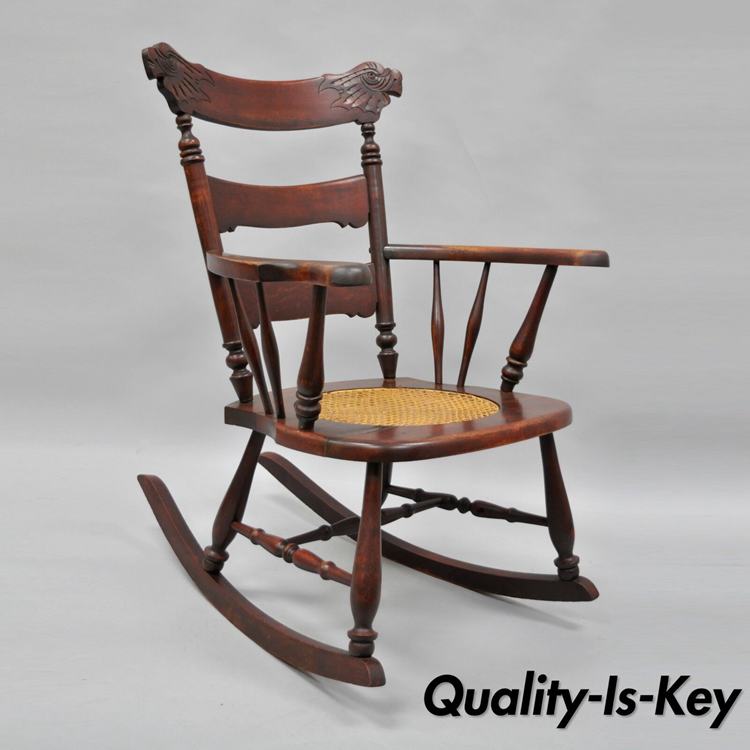Victorian era mahogany rocking chair