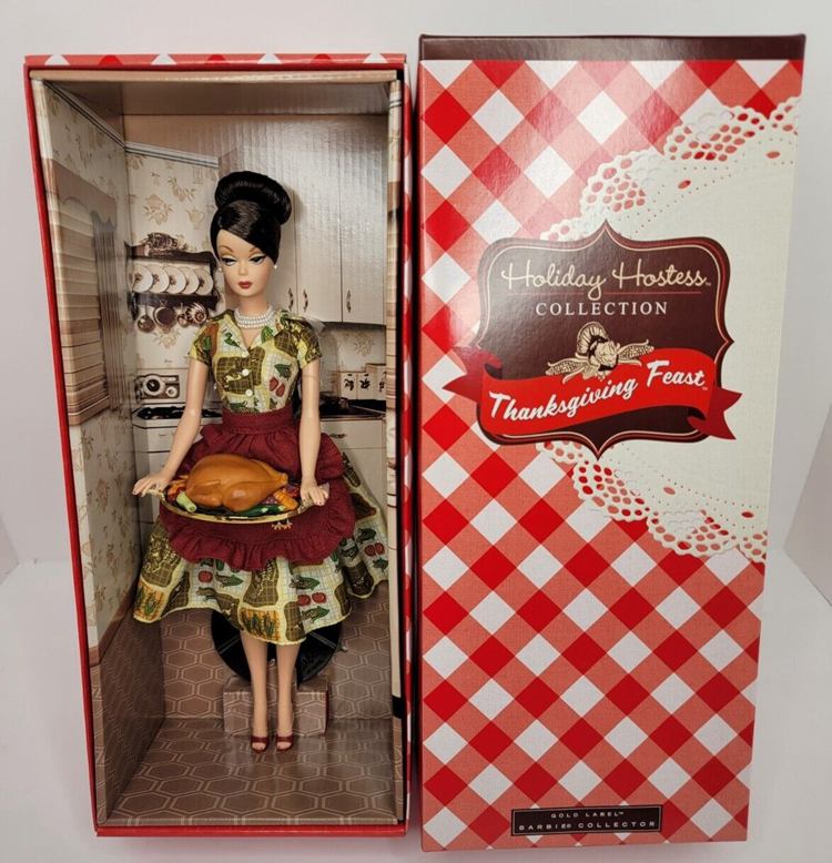 2010 Holiday Hostess Thanksgiving Feast Barbie Doll