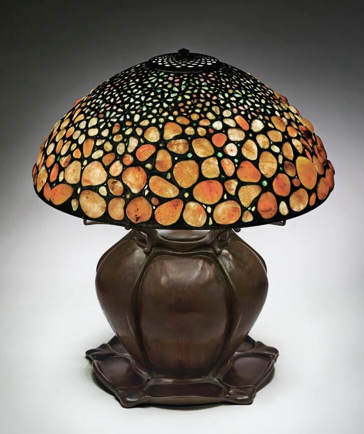 A RARE ‘PEBBLE' TABLE LAMP, CIRCA 1901-1904 sold for $537,500