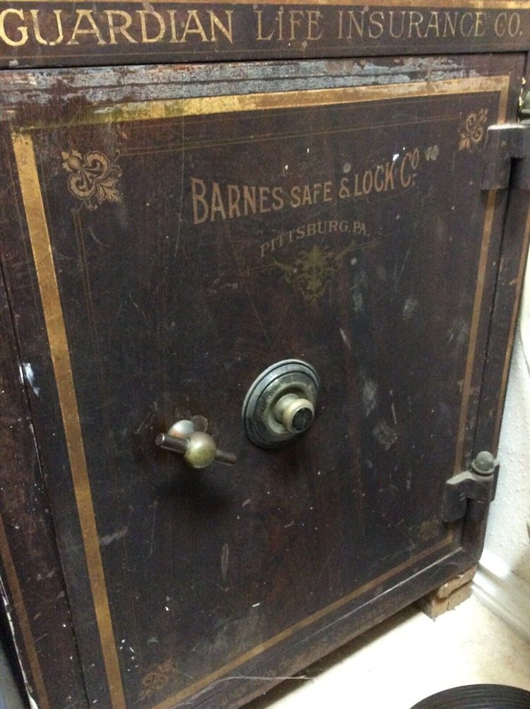 Antique safe combination lock GUARDIAN LIFE INS CO