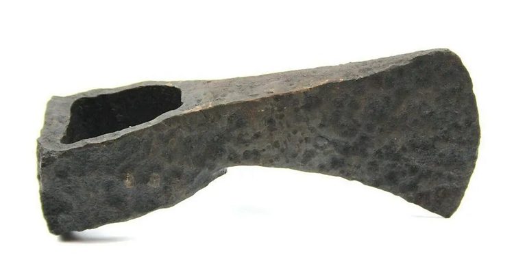 Authentic Vintage Old Iron Battle Axe Head Viking